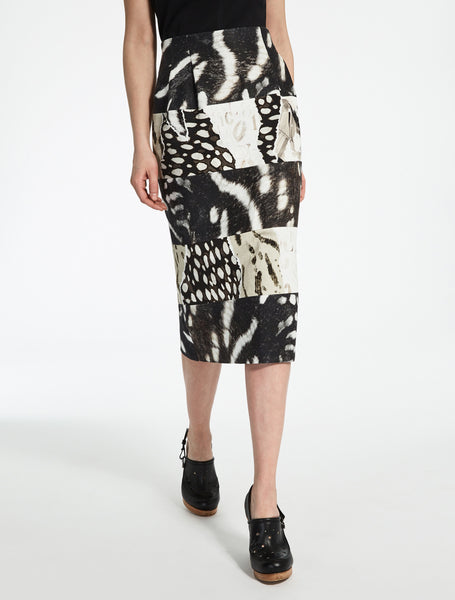 Linen and cotton skirt