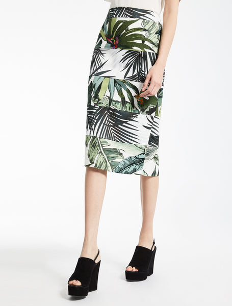 Linen and cotton skirt